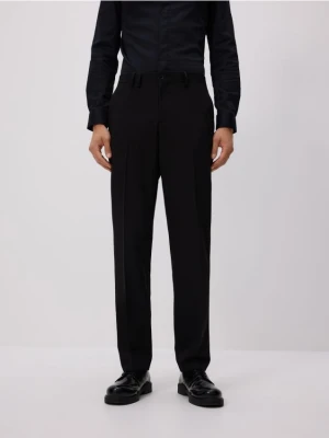 Reserved - Spodnie garniturowe slim fit - czarny