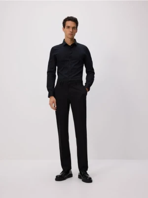 Reserved - Spodnie garniturowe slim fit - czarny