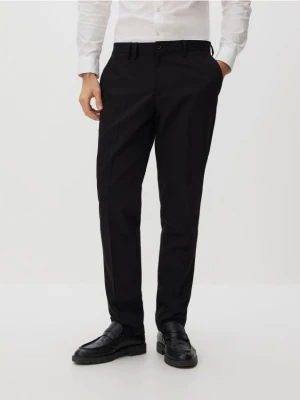 Reserved - Spodnie garniturowe slim fit - czarny