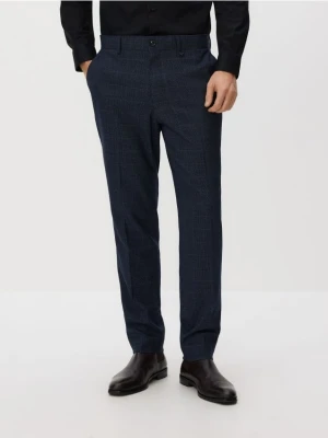 Reserved - Spodnie garniturowe slim fit - granatowy