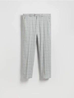 Reserved - Spodnie garniturowe z dodatkiem wiskozy - jasnoszary