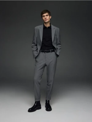 Reserved - Spodnie garniturowe z kantem - ciemnoszary