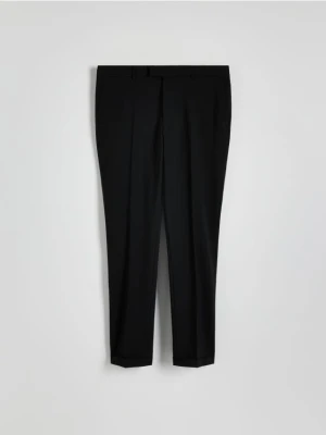 Reserved - Spodnie garniturowe z wełną - czarny