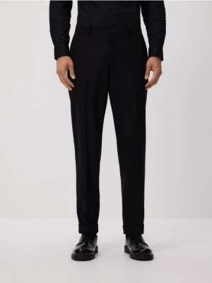 Reserved - Spodnie garniturowe z wiskozą - czarny