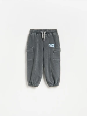 Reserved - Spodnie jogger cargo - ciemnoszary