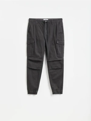 Reserved - Spodnie jogger cargo - ciemnoszary