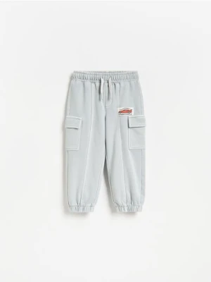 Reserved - Spodnie jogger cargo - jasnoszary