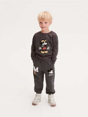 Reserved - Spodnie jogger Mickey Mouse - ciemnoszary