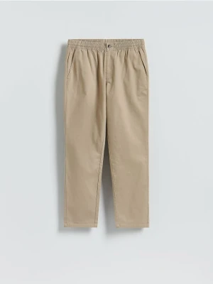 Reserved - Spodnie jogger slim - beżowy