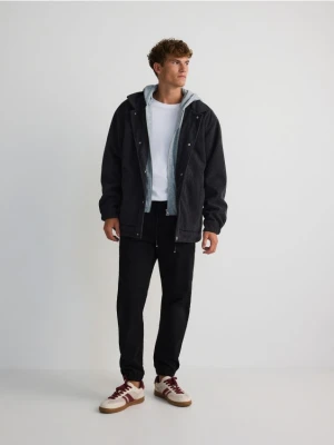 Reserved - Spodnie jogger slim - czarny