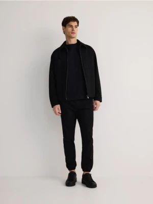 Reserved - Spodnie jogger slim - czarny