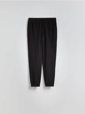 Reserved - Spodnie jogger z lnem - czarny