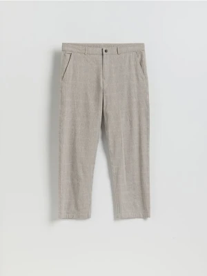 Reserved - Spodnie jogger z lnem - wielobarwny