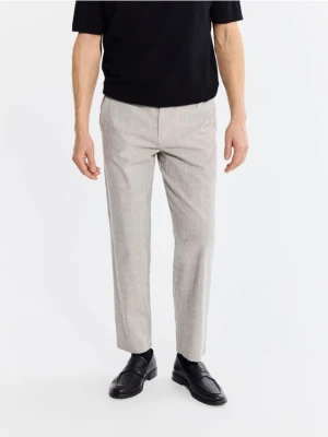 Reserved - Spodnie jogger z lnem - wielobarwny