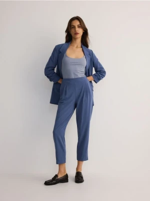 Reserved - Spodnie jogger z zakładkami - jasnoniebieski