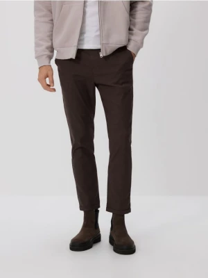 Reserved - Spodnie joggery - ciemnobrązowy