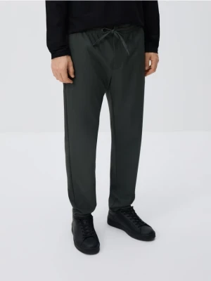 Reserved - Spodnie joggery - ciemnozielony