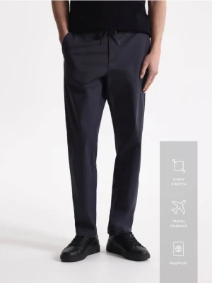 Reserved - Spodnie joggery - granatowy