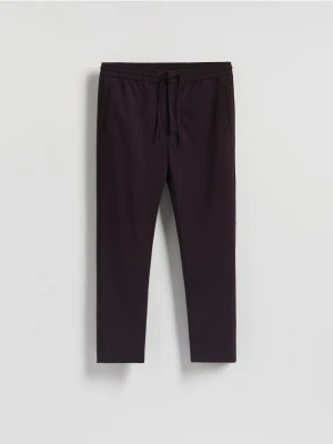 Reserved - Spodnie joggery - mahoniowy