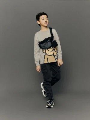 Reserved - Spodnie joggery z łańcuchem - ciemnoszary