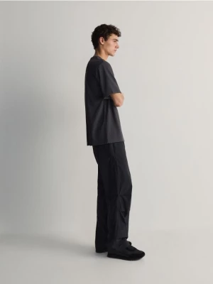 Reserved - Spodnie loose fit - czarny