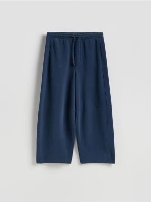 Reserved - Spodnie loose fit - granatowy