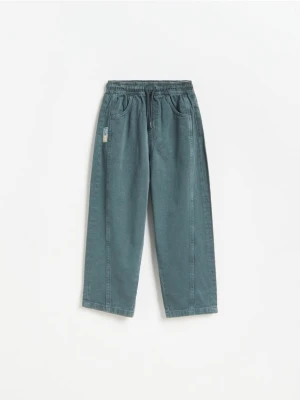 Reserved - Spodnie loose fit - granatowy