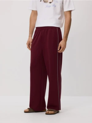 Reserved - Spodnie loose fit - mahoniowy