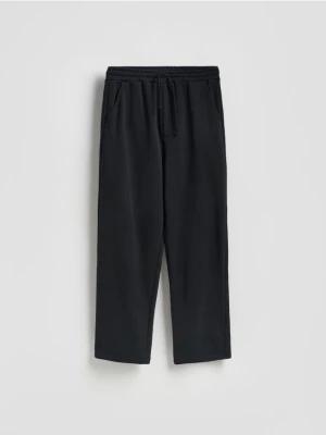 Reserved - Spodnie loose straight - czarny