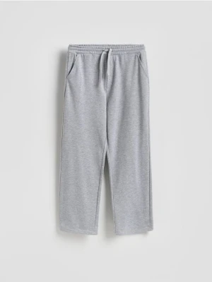 Reserved - Spodnie loose straight - jasnoszary