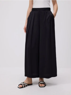 Reserved - Spodnie palazzo - czarny