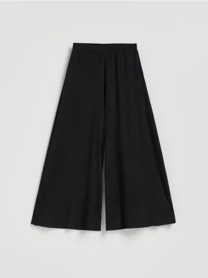 Reserved - Spodnie palazzo - czarny