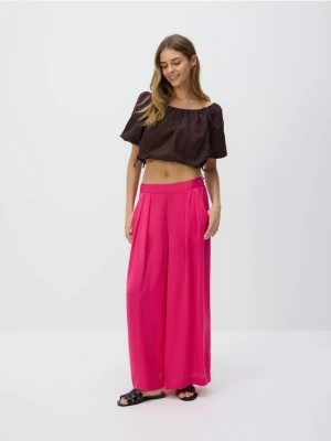 Reserved - Spodnie palazzo - fuksja