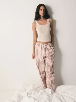 Reserved - Spodnie piżamowe - pastelowy róż
