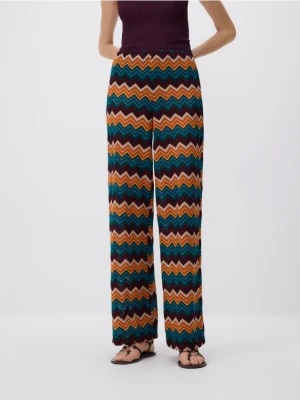 Reserved - Spodnie plażowe w graficzny wzór - wielobarwny