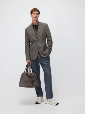 Reserved - Spodnie regular z kantem - niebieski