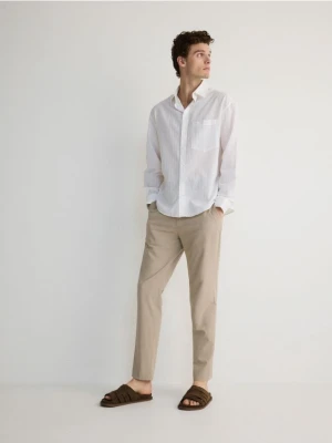 Reserved - Spodnie slim fit - beżowy