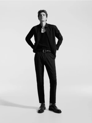 Reserved - Spodnie slim fit - czarny