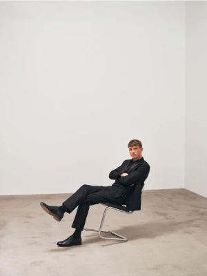 Reserved - Spodnie smokingowe - czarny