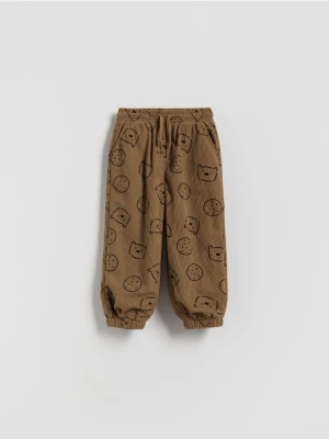 Reserved - Spodnie sztruksowe - brązowy
