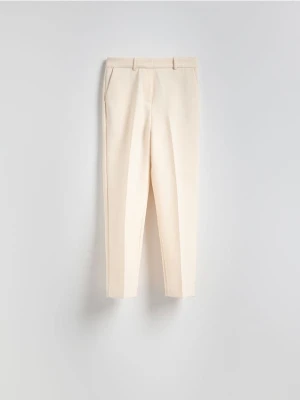 Reserved - Spodnie w kant - beżowy