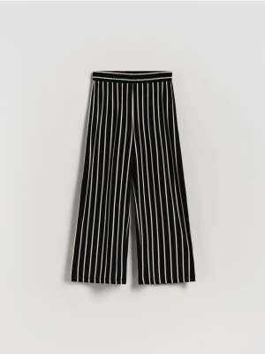 Reserved - Spodnie w paski - czarny