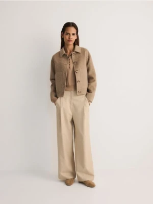 Reserved - Spodnie w paski - wielobarwny