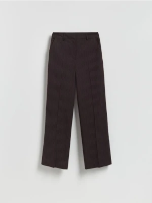 Reserved - Spodnie w prążek - burgundowy