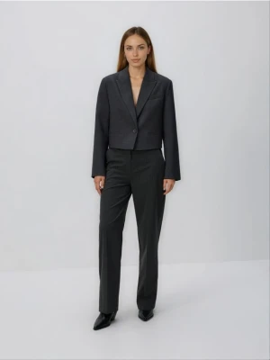 Reserved - Spodnie w prążek - ciemnoszary