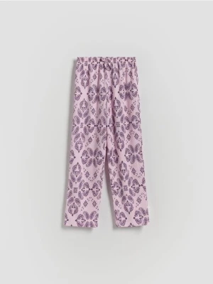 Reserved - Spodnie we wzory - pastelowy róż