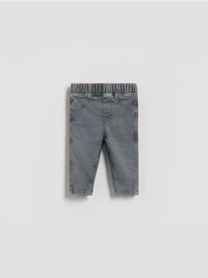 Reserved - Spodnie z bawełną - ciemnoszary