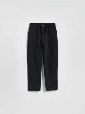 Reserved - Spodnie z bawełną - czarny