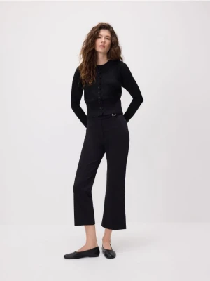 Reserved - Spodnie z bawełną - czarny