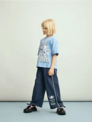 Reserved - Spodnie z breloczkiem Lilo i Stitch - granatowy